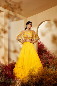 Rima Cape Lehenga Set