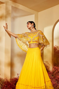 Rima Cape Lehenga Set